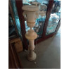 COLONNE ALBATRE + LAMPE 