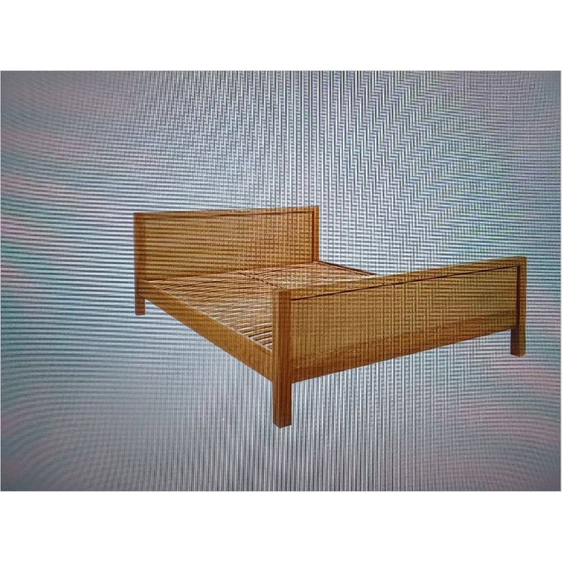 LIT HANA HABITAT CHENE 160/200 NEUF SOUS CARTON