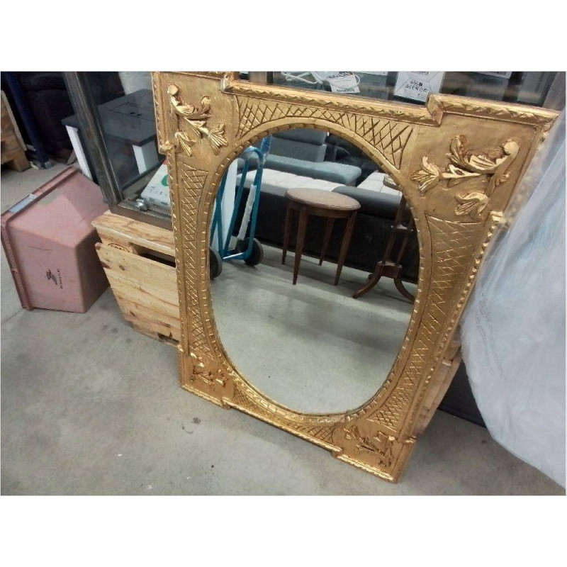 MIROIR RECTANGULAIRE DORÉ 