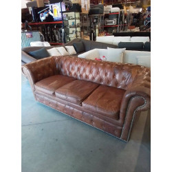 CANAPÉ 3PLC CHESTERFIELD CUIR
