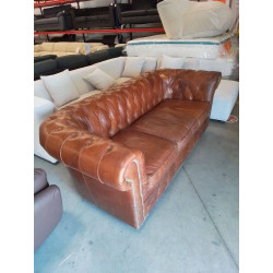 CANAPÉ 3PLC CHESTERFIELD CUIR