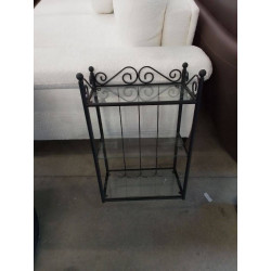 ETAGERE MURALE FER VERRE