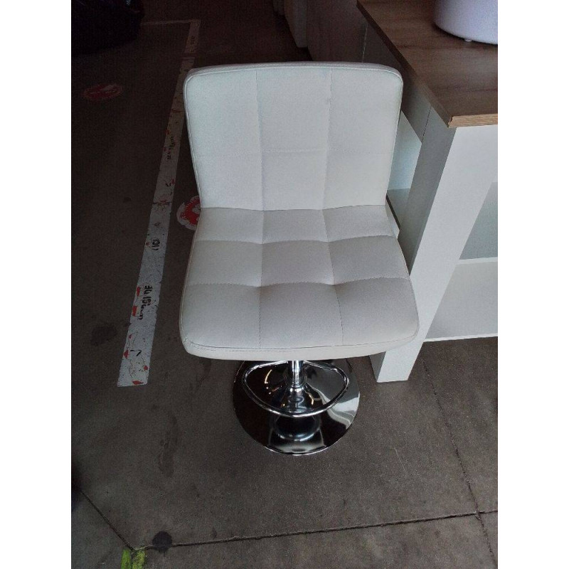 TABOURET DE BAR PVC BLC