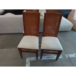 CHAISES LES 4 BOIS TISSU 