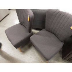 FAUTEUIL CHAISE TISSU GRIS