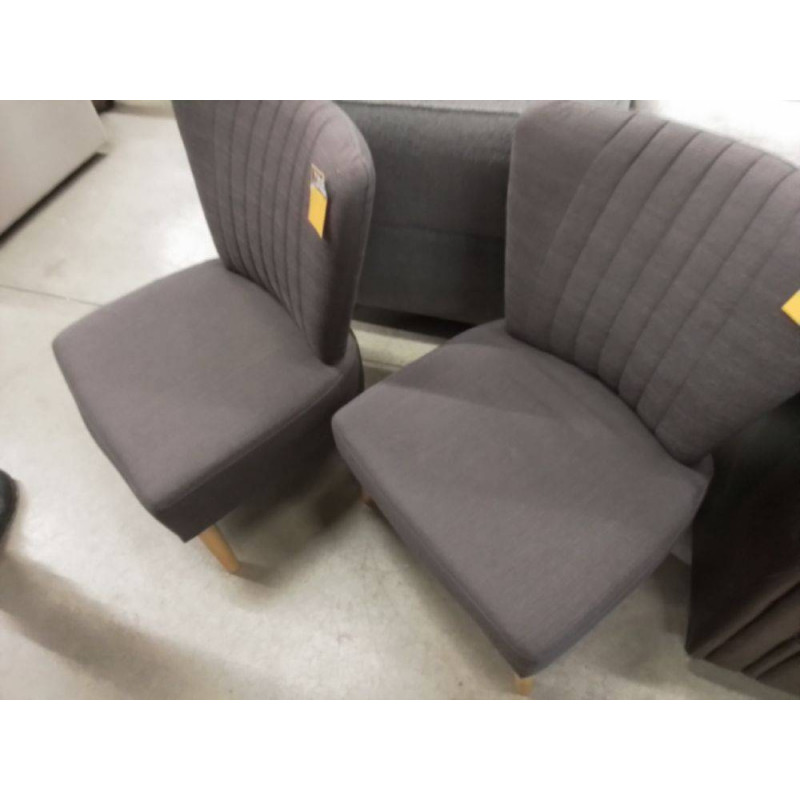FAUTEUIL CHAISE TISSU GRIS