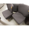 FAUTEUIL CHAISE TISSU GRIS