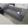 BANQUETTE 3 PLACES TISSU GRIS HABITAT OLYA