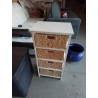 MEUBLE BLANC ROTIN