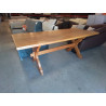 TABLE DE FERME PLACAGE CHENE