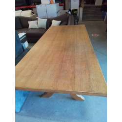 TABLE DE FERME PLACAGE CHENE