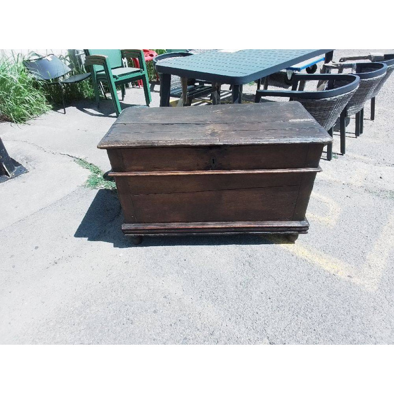 COFFRE ANCIEN BOIS MASSIF