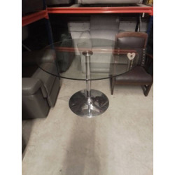 TABLE RONDE VERRE
