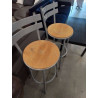 TABOURET FER BOIS 