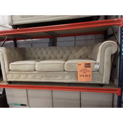 CANAPE CHESTERFIELD CP3 TISSU OU PVC