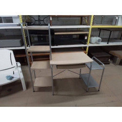 BUREAU IM BOIS METAL