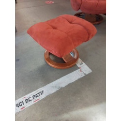 POUF TISSU BRIQUE