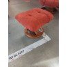 POUF TISSU BRIQUE