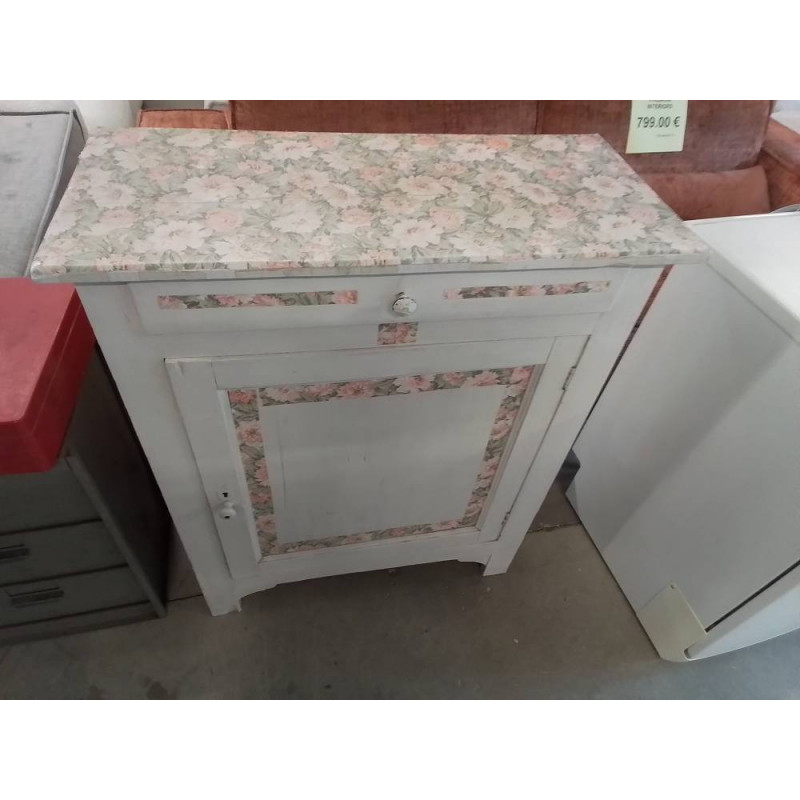 MEUBLE PEINT 1 PORTE 1 TIROIR 