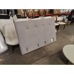 TETE DE LIT 160 TISSU GRIS