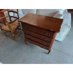 COMMODE 4 TIROIRS DECO BOIS