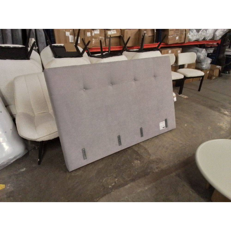 TETE DE LIT 160 TISSU GRIS