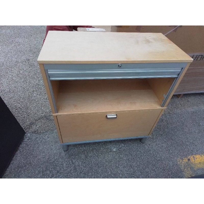 MEUBLE A RIDEAUX 1 TIROIRS CLASSEUR 