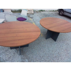 TABLE RONDE MARRON 