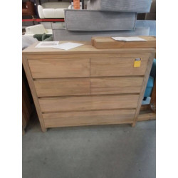 COMMODE ALDO TECK 6 TIROIRS 