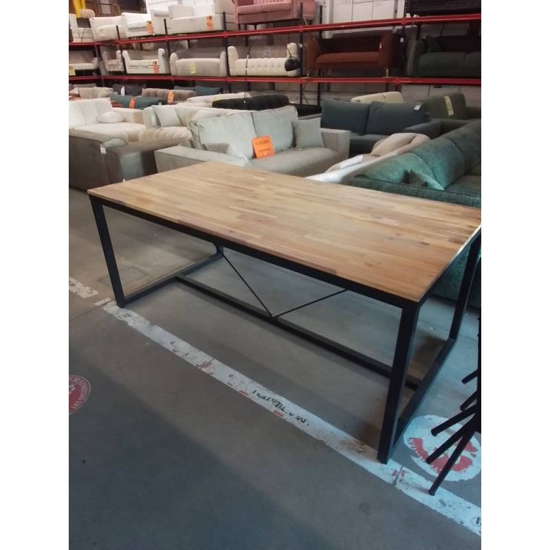 TABLE INDUS PLATEAU BOIS 