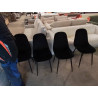 LOT DE 4 CHAISES VELOURS 
