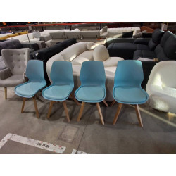 LOT DE 4 CHAISES COCKTAIL...