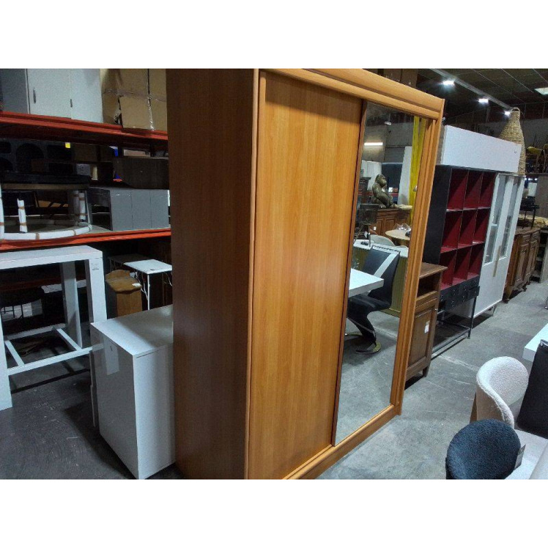 ARMOIRE DRESSING 2 PORTES 1 MIROIR 