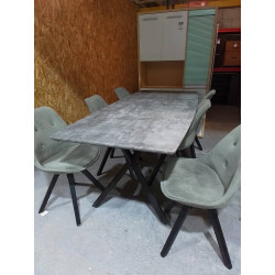TABLE PIED METAL 