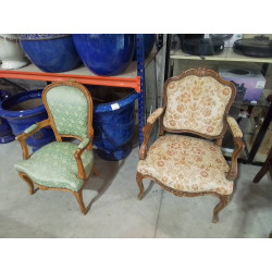FAUTEUIL TISSU BOIS 