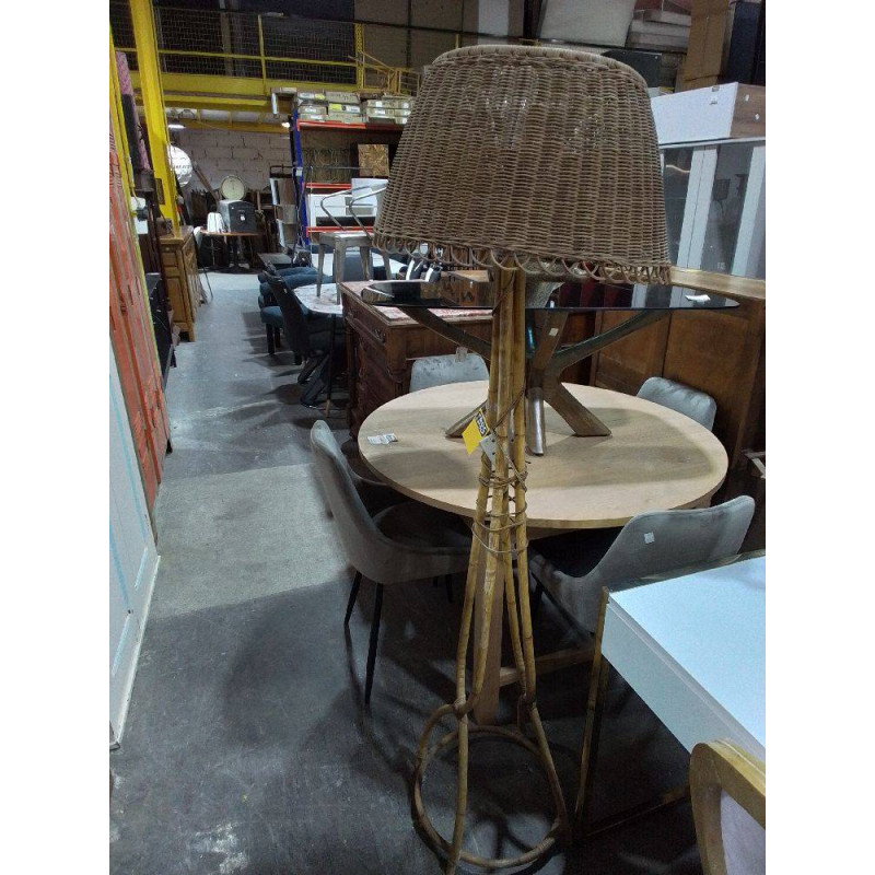 LAMPADAIRE ROTIN 