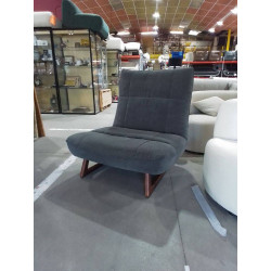 FAUTEUIL MODERNE TISSU BOIS 