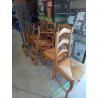 LOT DE 6 CHAISES (1 UN DEFAUT)