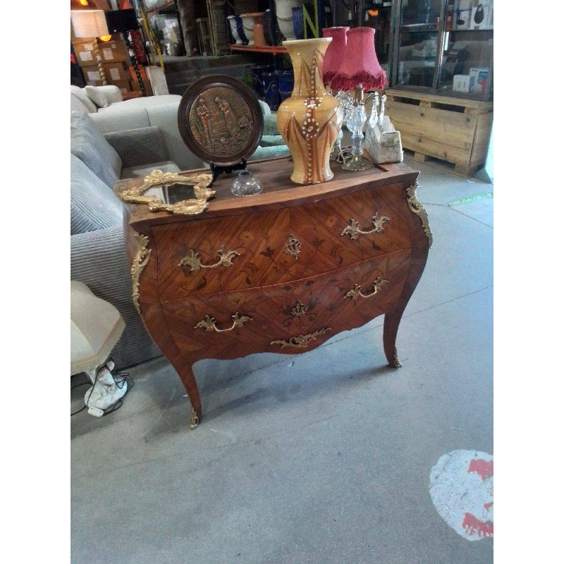COMMODE GALBE MARQUETERIE 