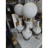 PAIRE DE LAMPES À PÉTROLE 